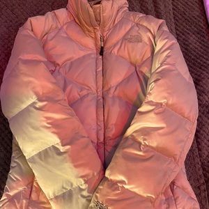 Down Northface Jacket Silver